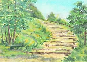 緑の坂道（習作）