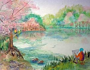 春の池