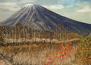 秋の羊蹄山