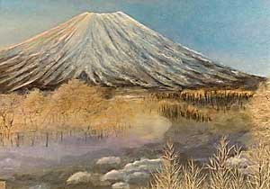 冬の羊蹄山