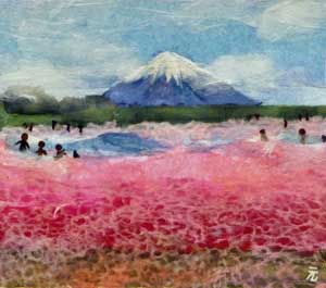 富士山としば桜