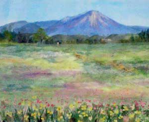 春の大山