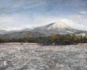 中海より望む大山