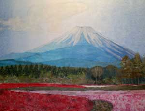 富士と芝桜