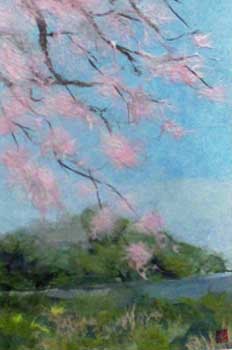 桜と古墳