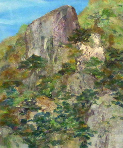 日南町の大岩
