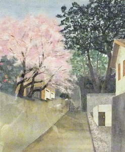 路地の桜