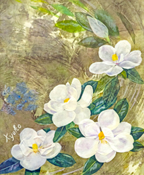 泰山木花の舞