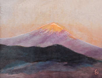 赤い富士山