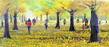 公園の秋（習作）