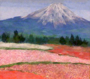 富士と芝桜（習作）