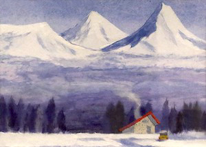 雪国の朝（習作）