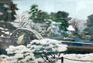 雪の縮景園