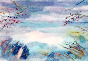 山の彼方（習作）