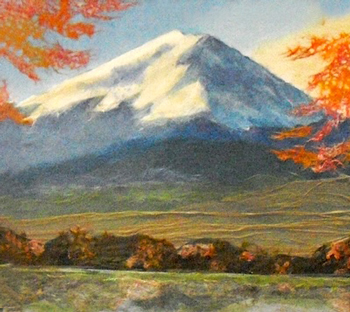 富士紅葉（習作）