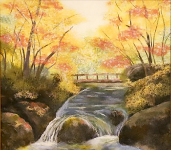 渓流の秋（習作）