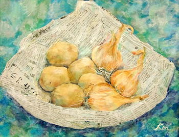 新玉・新じゃが・新聞紙