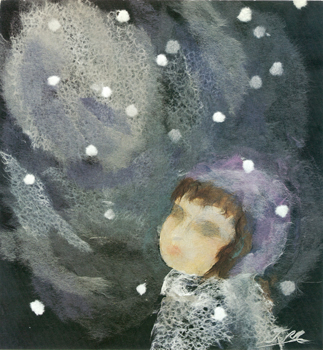 雪と少女