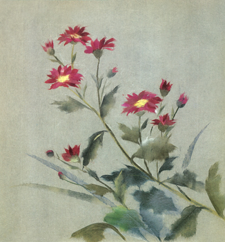 絵画　小原和紙　【野菊】 絵画小原和紙【野菊】