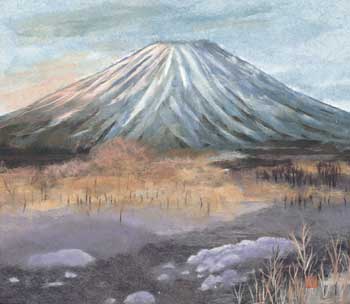 初冬山景