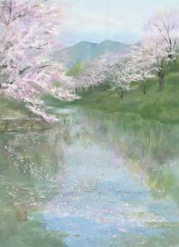 水面の春